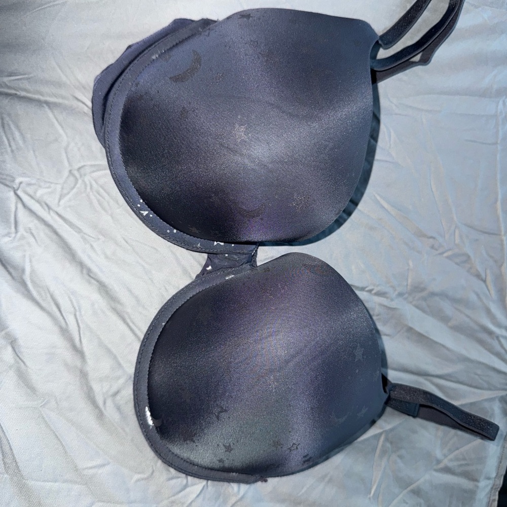 Victoria Secret Star & Moon Grey Padded Bra